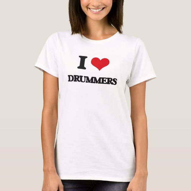 Camiseta Amo a baterías (Anverso)