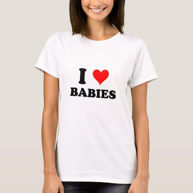 Camiseta Amo a bebés (Anverso)