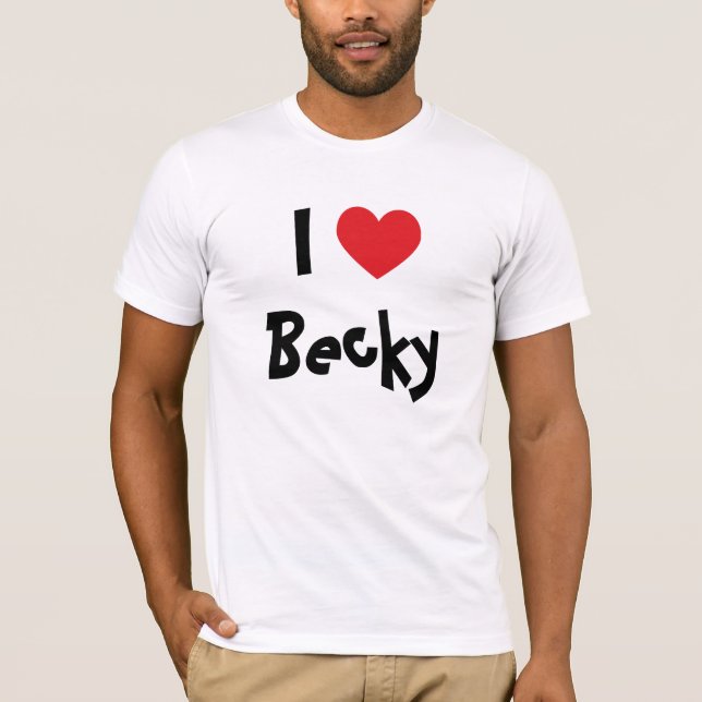 Camiseta Amo a Becky (Anverso)