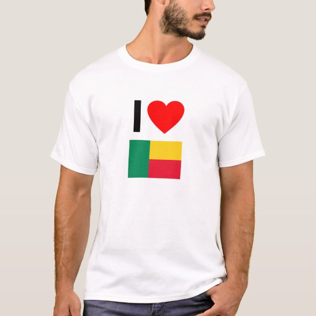 Camiseta amo a benin (Anverso)