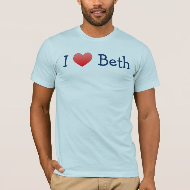 CAMISETA AMO A BETH (Anverso)