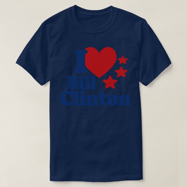 Camiseta Amo a Bill Clinton (Diseño del anverso)