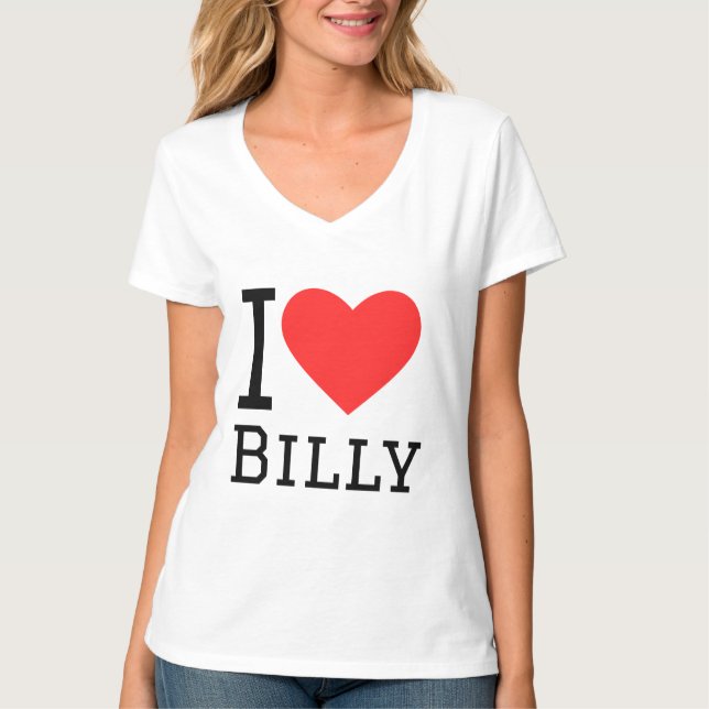 Camiseta Amo a billy (Anverso)