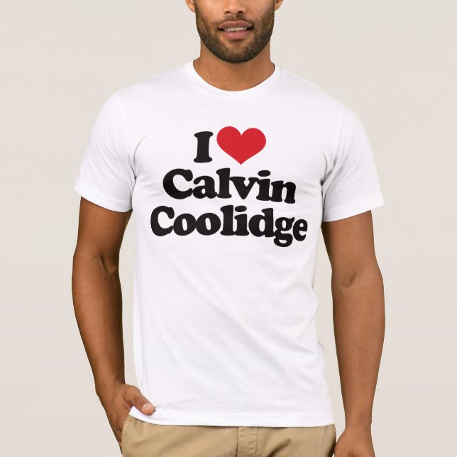 Camiseta Amo a Calvin Coolidge (Anverso)