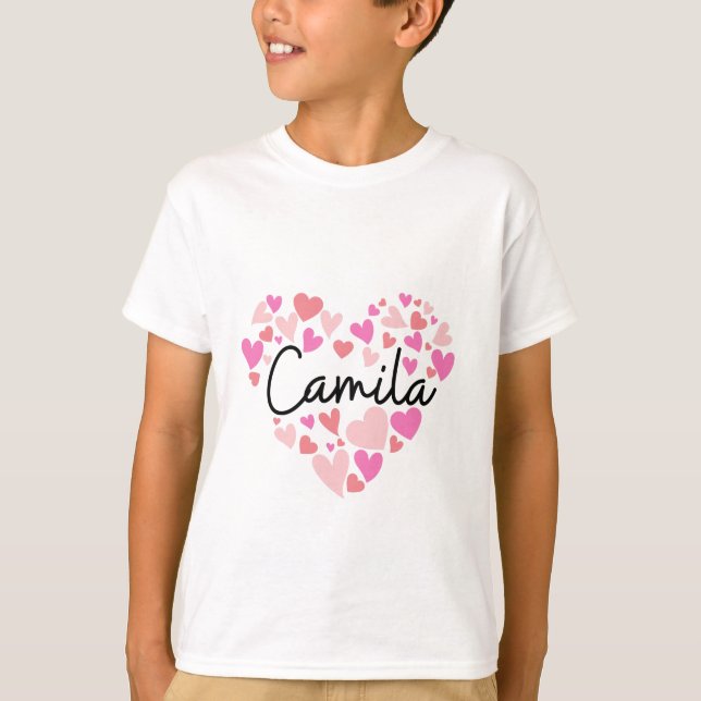 Camiseta Amo a Camila (Anverso)