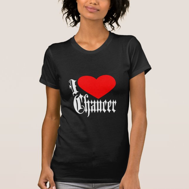 Camiseta Amo a Chaucer (Anverso)