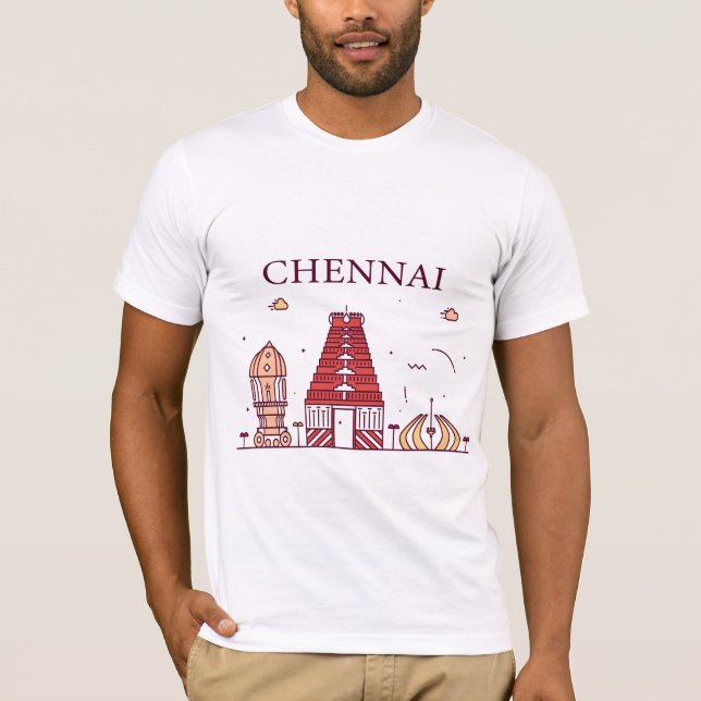 Camiseta ¡Amo a Chennai! (Anverso)