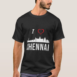 Camiseta Amo a Chennai Madras Tamil Tamilnadu