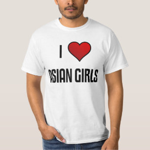Camiseta Amo a chicas asiáticos