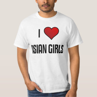 Camiseta Amo a chicas asiáticos