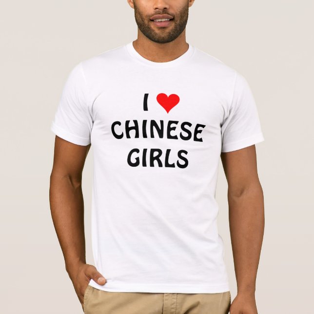 CAMISETA AMO A CHICAS CHINOS (Anverso)