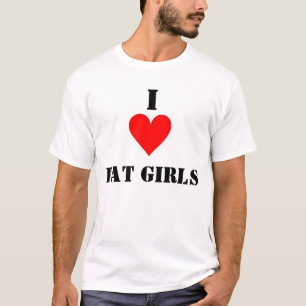 Camiseta Amo a chicas gordos