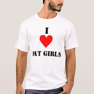 Camiseta Amo a chicas gordos