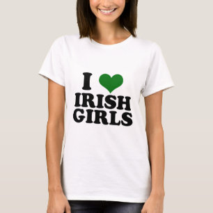 Camiseta Amo a chicas irlandeses