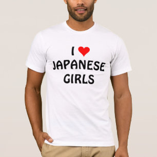 CAMISETA AMO A CHICAS JAPONESES