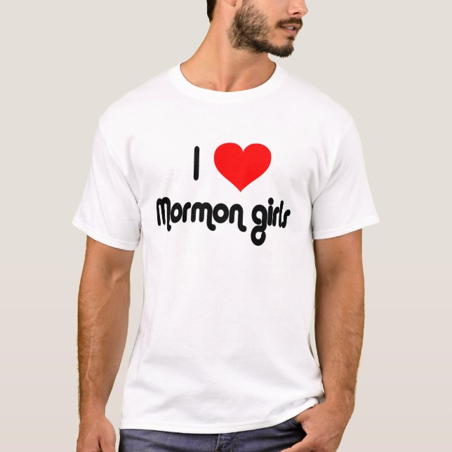 Camiseta Amo a chicas mormones (Anverso)