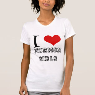Camiseta Amo a chicas mormones