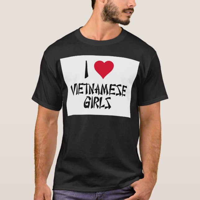 Camiseta Amo a chicas vietnamitas (Anverso)