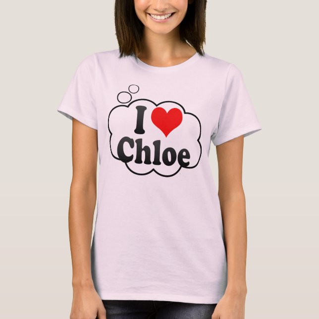 Camiseta Amo a Chloe (Anverso)