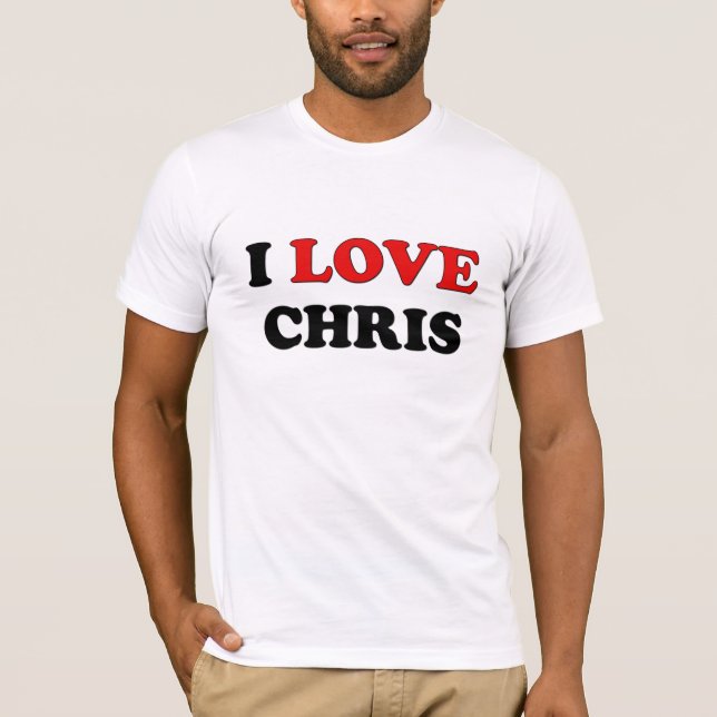 Camiseta Amo a Chris (Anverso)
