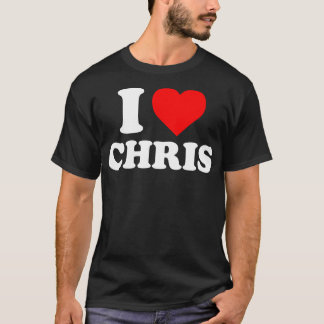 Camiseta Amo a Chris I Heart Chris