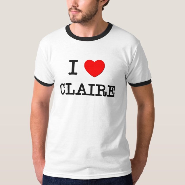 Camiseta Amo a Claire (Anverso)