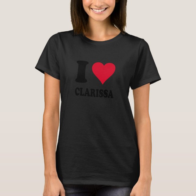 Camiseta Amo a Clarissa (Anverso)