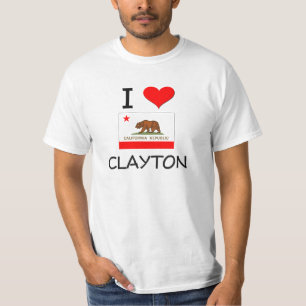 Camiseta Amo a CLAYTON California
