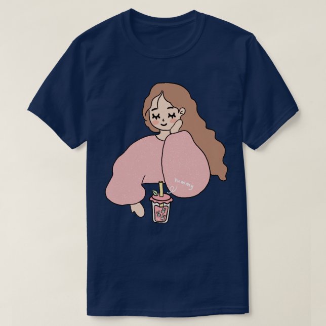 Camiseta amo a coffe (Diseño del anverso)