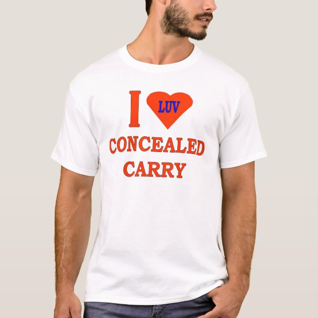CAMISETA AMO A CONCEALISTA CARRY (Anverso)