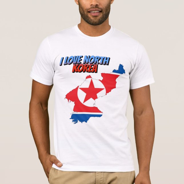 Camiseta Amo a Corea del Norte (Anverso)