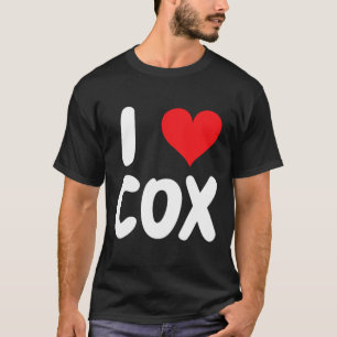Camiseta Amo a Cox - Corazón - Nombre 