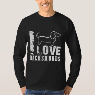 Camiseta Amo a Dachshunds