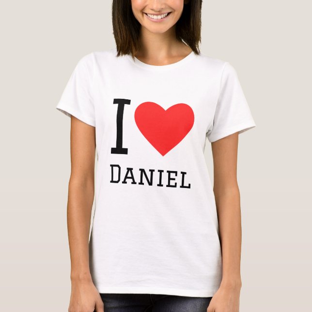 Camiseta Amo a daniel (Anverso)