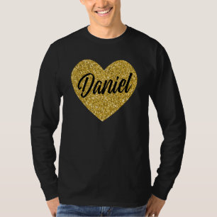 Camiseta Amo a Daniel Daniel Lindo Corazón para Hombres Muj