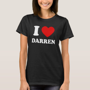 Camiseta Amo a Darren I Heart Darren Funny Darren