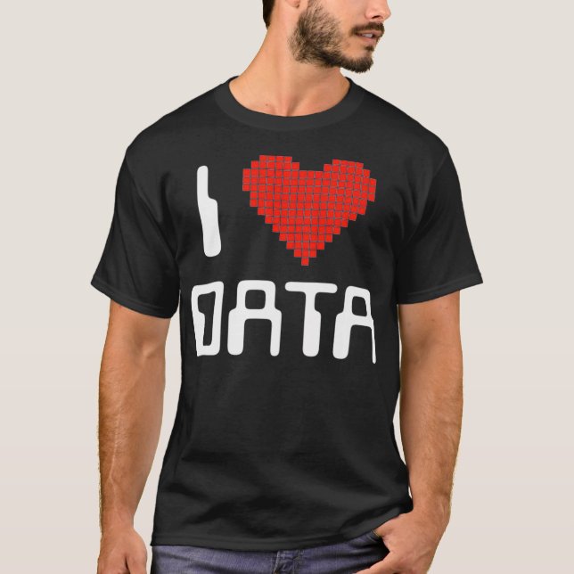 Camiseta Amo a Data Computer Science Statistics Student o (Anverso)