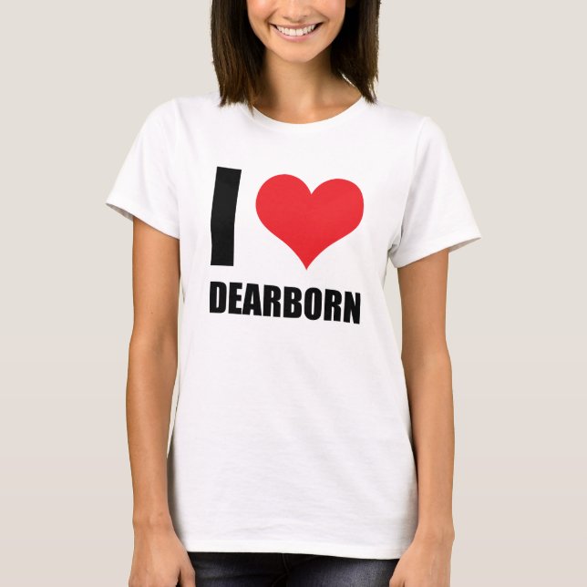Camiseta Amo a Dearborn (Anverso)