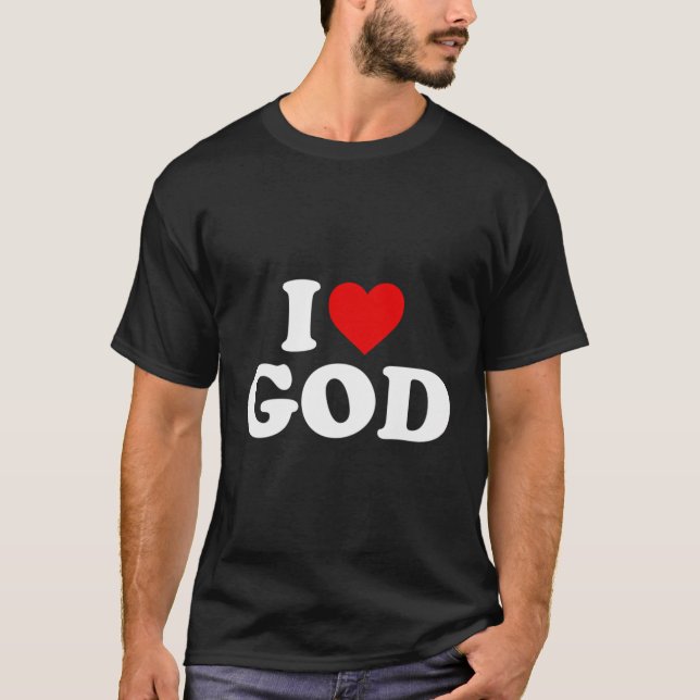 Camiseta Amo a Dios - Corazón (Anverso)