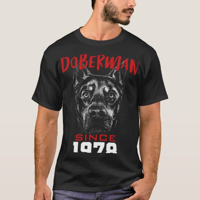 Camiseta Amo a doberman desde 1978 (Anverso)