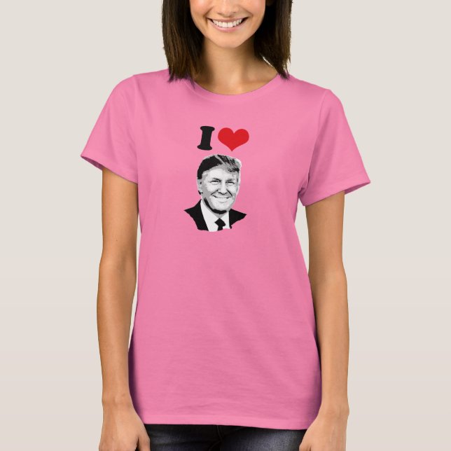 Camiseta Amo a Donald Trump (Anverso)