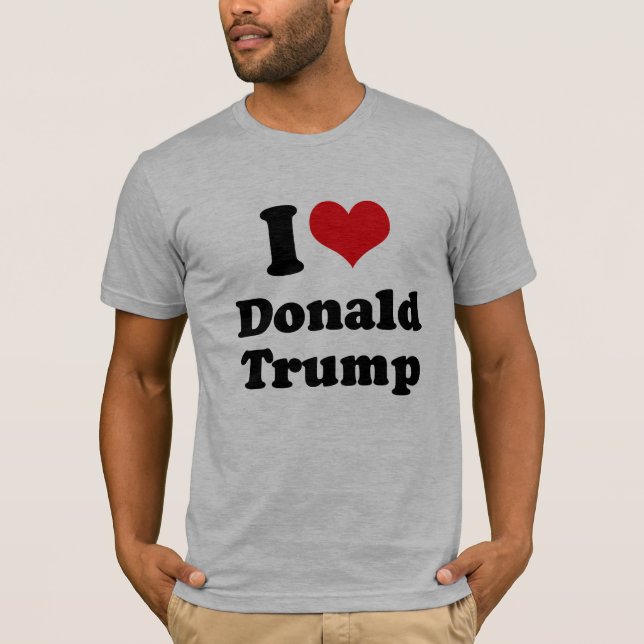 Camiseta Amo a Donald Trump para el presidente - .png (Anverso)
