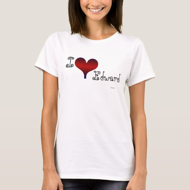 Camiseta Amo a Edward (Anverso)