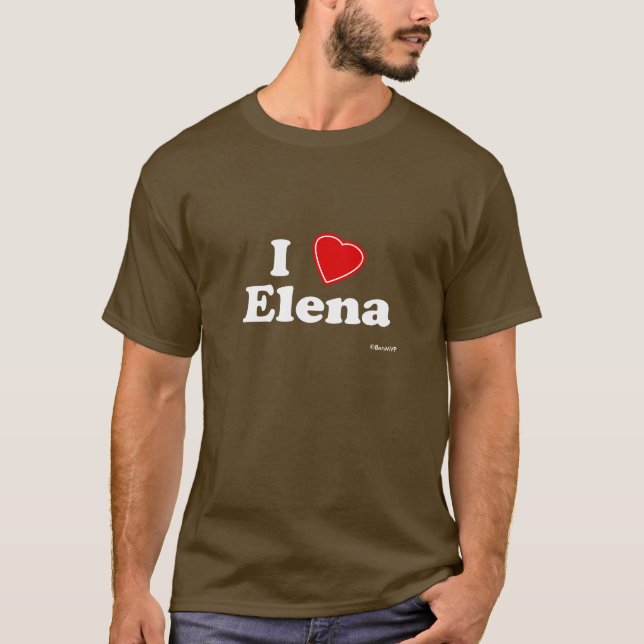 Camiseta Amo a Elena (Anverso)