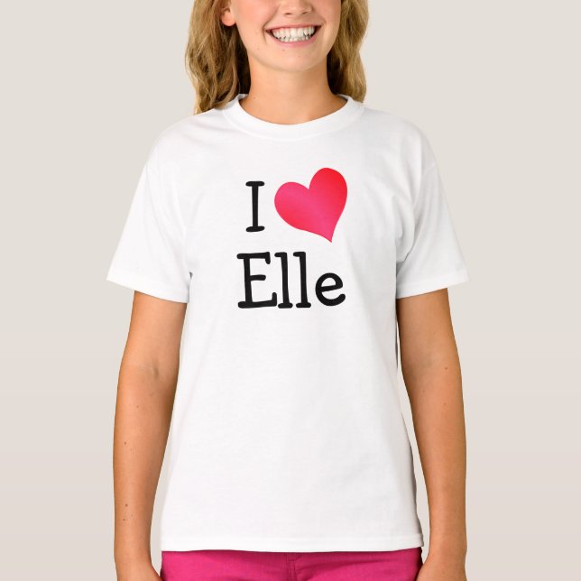 Camiseta Amo a Elle (Anverso)