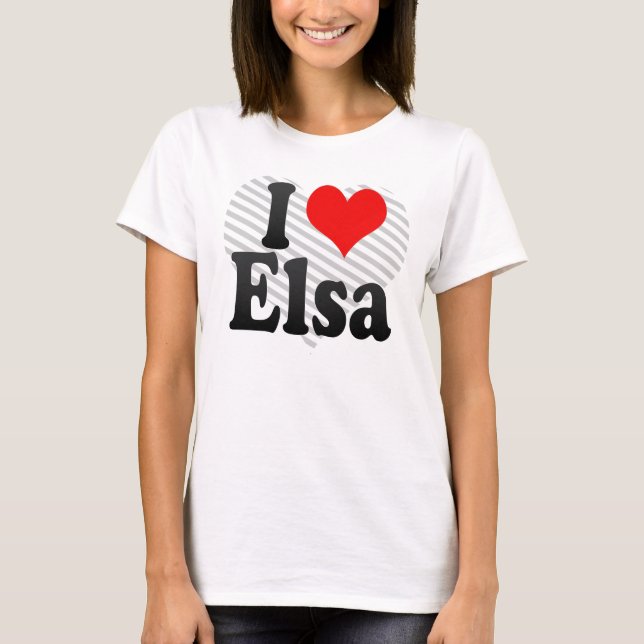 Camiseta Amo a Elsa (Anverso)