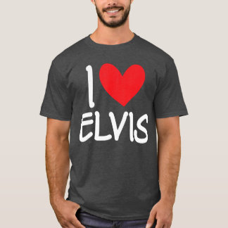 Camiseta Amo a Elvis Nombre Personalizado Hombre Tipo BFF A