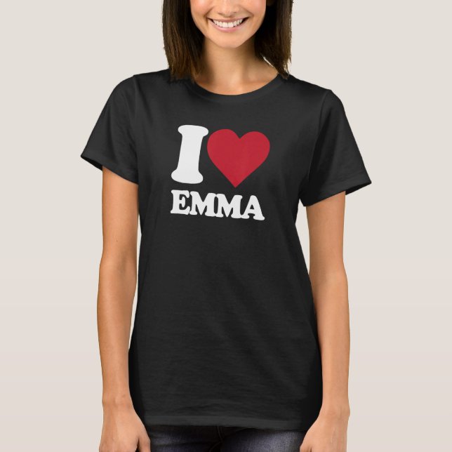 Camiseta Amo a Emma - Yo corazón Emma (Anverso)