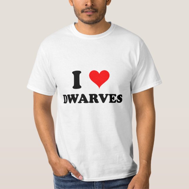 Camiseta Amo a enanos (Anverso)