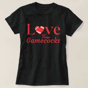 Camiseta Amo a esos Gamecocks Espíritu de fútbol, vibración